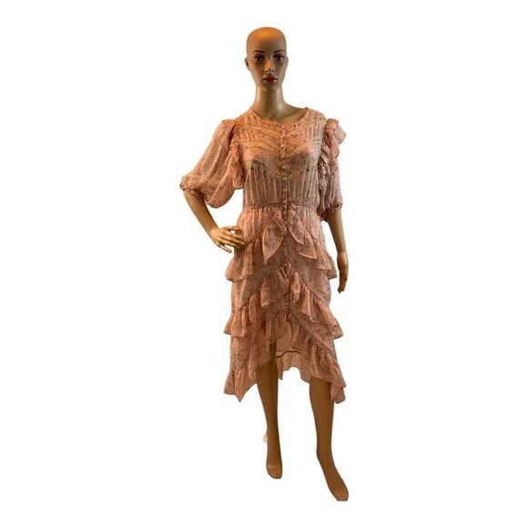 ethope studios Dresses & Skirts - Etophe Studios Women’s  Pink Flower Color , Polyester/ Rayon Dress.Size Large.